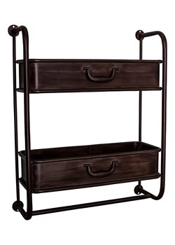 Anticline Regał ścienny w kolorze brązowym - 52 x 64 x 18 cm ze sklepu Limango Polska w kategorii Regały i witryny - zdjęcie 185621317