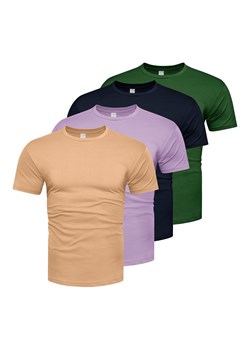 T-shirt męski premium komplet zestaw 4sztuki Recea ze sklepu Recea.pl w kategorii T-shirty męskie - zdjęcie 185621885