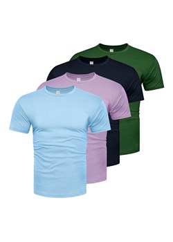 Koszulka męska komplet 4sztuki kolory Recea ze sklepu Recea.pl w kategorii T-shirty męskie - zdjęcie 185621907