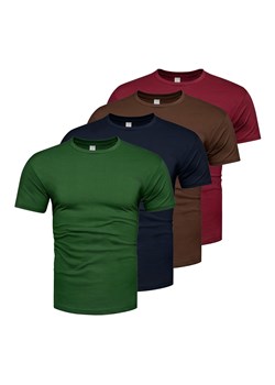Koszulka męska komplet 4sztuki kolory Recea ze sklepu Recea.pl w kategorii T-shirty męskie - zdjęcie 185621908