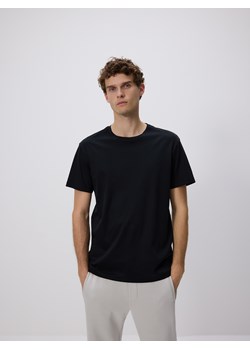 Reserved - T-shirt regular z modalem - czarny ze sklepu Reserved w kategorii T-shirty męskie - zdjęcie 185622358