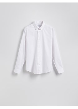 Reserved - Bawełniana koszula super slim fit - biały ze sklepu Reserved w kategorii Koszule męskie - zdjęcie 185622575