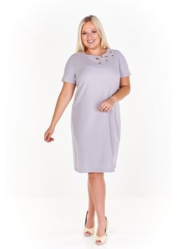 Sukienka FSU1110 SZARY JASNY ze sklepu fokus.pl w kategorii Sukienki - zdjęcie 185623449