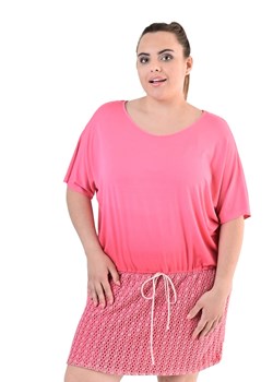Tunika FTU1081 MALINOWY ombre ze sklepu fokus.pl w kategorii Bluzki damskie - zdjęcie 185624436