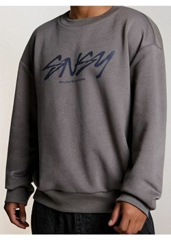 Sinsay - Bluza z napisem - szary ze sklepu Sinsay w kategorii Bluzy męskie - zdjęcie 185625209