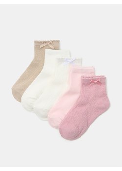 Sinsay - Skarpetki ażurowe z kokardką 5 pack - wielobarwny - id: 681FF-MLC - marki Sinsay - 185625225 Sinsay - Skarpetki ażurowe z kokardką 5 pack - wielobarwny ze sklepu Sinsay w kategorii Skarpetki dziecięce - zdjęcie 185625225