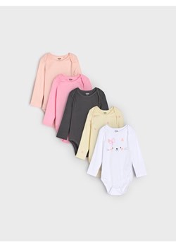 Sinsay - Body 5 pack - biały ze sklepu Sinsay w kategorii Body niemowlęce - zdjęcie 185625236