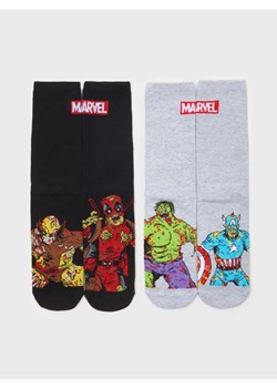 Sinsay - Skarpetki z nadrukiem Marvel 2 pack - wielobarwny ze sklepu Sinsay w kategorii Skarpetki dziecięce - zdjęcie 185625245