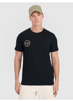 Męski t-shirt z nadrukiem 4F 4FRSS25TTSHM2854 - czarny ze sklepu Sportstylestory.com w kategorii T-shirty męskie - zdjęcie 185625469