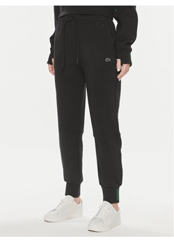 Lacoste Spodnie dresowe XF0343 Czarny Regular Fit ze sklepu MODIVO w kategorii Spodnie damskie - zdjęcie 185625629