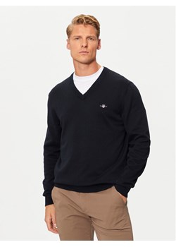 Gant Sweter Classic 8030562 Granatowy Regular Fit ze sklepu MODIVO w kategorii Swetry męskie - zdjęcie 185625638
