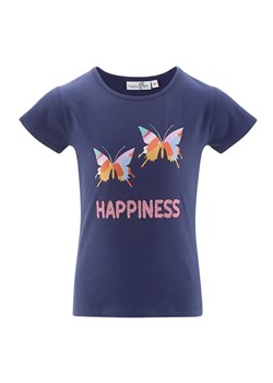 happy girls by Eisend Koszulka w kolorze granatowym ze sklepu Limango Polska w kategorii Bluzki dziewczęce - zdjęcie 185627098
