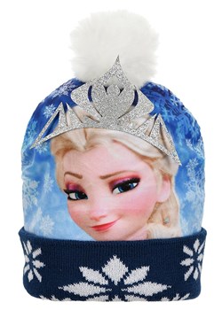 Disney Frozen Czapka &quot;Kraina Lodu&quot; w kolorze niebiesko-granatowym ze sklepu Limango Polska w kategorii Czapki dziecięce - zdjęcie 185627205