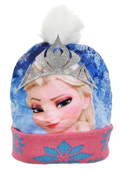 Disney Frozen Czapka &quot;Kraina Lodu&quot; w kolorze niebiesko-jasnoróżowym ze sklepu Limango Polska w kategorii Czapki dziecięce - zdjęcie 185627206
