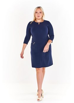 Sukienka FSU799 GRANATOWY ze sklepu fokus.pl w kategorii Sukienki - zdjęcie 185628678