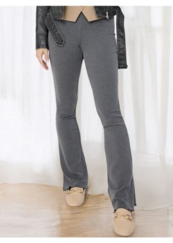 Sinsay - Spodnie flare high waist w prążek - szary ze sklepu Sinsay w kategorii Spodnie damskie - zdjęcie 185630176