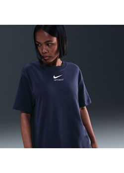 T-shirt damski Nike Sportswear - Niebieski ze sklepu Nike poland w kategorii Bluzki damskie - zdjęcie 185630209