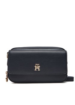 Torebka Tommy Hilfiger Th Icon AW0AW17680 Granatowy ze sklepu eobuwie.pl w kategorii Listonoszki - zdjęcie 185630307