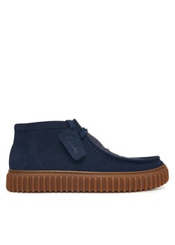 Trzewiki Clarks Torhill Hi 26183427 Granatowy ze sklepu eobuwie.pl w kategorii Buty zimowe męskie - zdjęcie 185630339