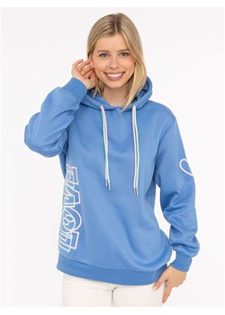 Zwillingsherz Bluza &quot;LOVE 2.0&quot; w kolorze błękitnym ze sklepu Limango Polska w kategorii Bluzy damskie - zdjęcie 185631725