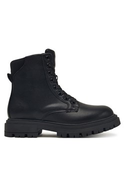 Trapery Calvin Klein Lace Up Bootie V3A5-83120-1464 D Czarny ze sklepu eobuwie.pl w kategorii Buty zimowe dziecięce - zdjęcie 185631827