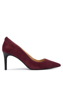Szpilki MICHAEL Michael Kors Alina 40F5HNMP1S Bordowy ze sklepu eobuwie.pl w kategorii Czółenka - zdjęcie 185631925