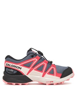 Buty do biegania Salomon Speedcross Waterproof L47856600 Szary ze sklepu eobuwie.pl w kategorii Buty sportowe dziecięce - zdjęcie 185631936