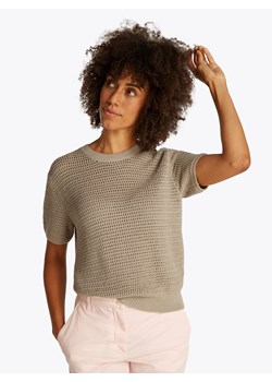 Tommy Hilfiger Damski sweter z krótkim rękawem Kobiety beżowy jednolity ze sklepu vangraaf w kategorii Swetry damskie - zdjęcie 185633339