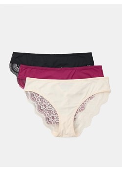 Sinsay - Majtki figi z koronką 3 pack - wielobarwny ze sklepu Sinsay w kategorii Majtki damskie - zdjęcie 185633998