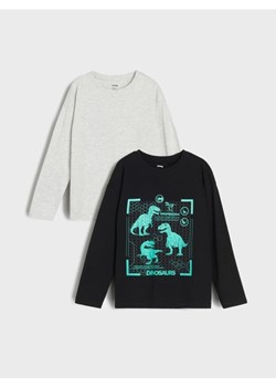 Sinsay - Koszulki oversize z długimi rękawami 2 pack - czarny - id: 905GE-99X - marki Sinsay - 185634016 Sinsay - Koszulki oversize z długimi rękawami 2 pack - czarny ze sklepu Sinsay w kategorii T-shirty chłopięce - zdjęcie 185634016