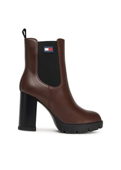 Botki Tommy Jeans Tjw EN0EN02831 Brązowy ze sklepu eobuwie.pl w kategorii Botki - zdjęcie 185634086