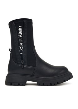 Calvin Klein Botki Chelsea Boot V3A5-83123-1464 S Czarny ze sklepu MODIVO w kategorii Buty zimowe dziecięce - zdjęcie 185634785