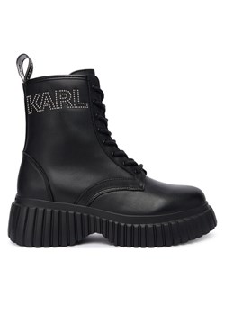 KARL LAGERFELD Trzewiki KL44475 Czarny ze sklepu MODIVO w kategorii Botki - zdjęcie 185634847