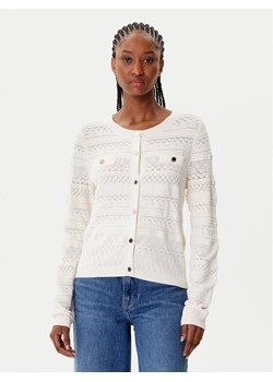 Morgan Kardigan 252-MNAHIA Beżowy Slim Fit ze sklepu MODIVO w kategorii Swetry damskie - zdjęcie 185634848