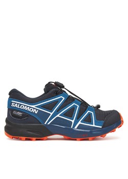 Salomon Buty do biegania Speedcross Waterproof L47856700 Czarny ze sklepu MODIVO w kategorii Buty sportowe dziecięce - zdjęcie 185634969
