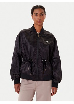 Guess Kurtka przejściowa V5YL11 WHFU0 Czarny Regular Fit ze sklepu MODIVO w kategorii Kurtki damskie - zdjęcie 185634996
