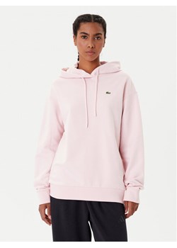 Lacoste Bluza SF7612 Różowy Oversize ze sklepu MODIVO w kategorii Bluzy damskie - zdjęcie 185635049