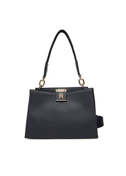 Tommy Hilfiger Torebka Th Her Med Satchel Corp AW0AW17830 Granatowy ze sklepu MODIVO w kategorii Torebki damskie - zdjęcie 185635125