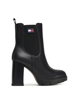 Tommy Jeans Botki Tjw EN0EN02831 Czarny ze sklepu MODIVO w kategorii Botki - zdjęcie 185635175