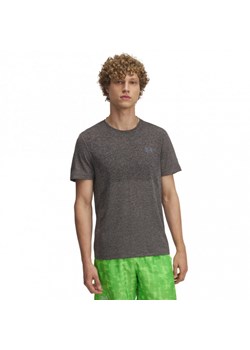 Męska koszulka do biegania Under Armour UA Seamless Stride SS - szara ze sklepu Sportstylestory.com w kategorii T-shirty męskie - zdjęcie 185637207
