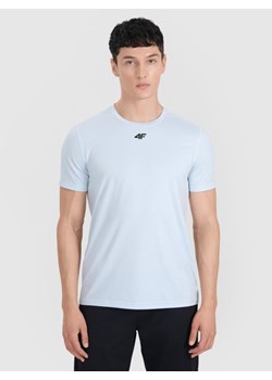 Męska koszulka treningowa 4F 4FWAW25TFTSM1522 - niebieska ze sklepu Sportstylestory.com w kategorii T-shirty męskie - zdjęcie 185637376