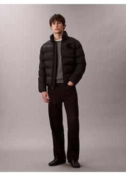 Calvin Klein Jeans Pikowana kurtka męska Mężczyźni czarny jednolity ze sklepu vangraaf w kategorii Kurtki męskie - zdjęcie 185638366