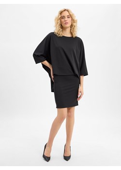 JOOP! Sukienka damska Kobiety Sztuczne włókno czarny jednolity ze sklepu vangraaf w kategorii Sukienki - zdjęcie 185638376
