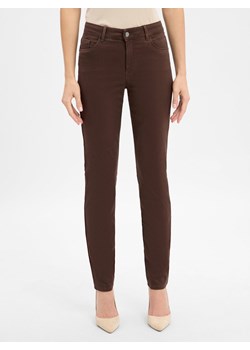 BRAX Spodnie - Shakira Kobiety Modal czekoladowy jednolity ze sklepu vangraaf w kategorii Spodnie damskie - zdjęcie 185638399