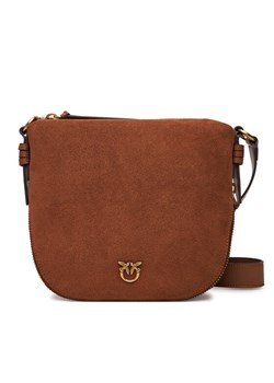 PINKO Torebka Hobo Zip Around Mini Al 25-26 PLTT 105332 A2JH Brązowy ze sklepu MODIVO w kategorii Listonoszki - zdjęcie 185638586