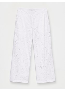 Mohito - Bawełniane spodnie culotte - biały ze sklepu Mohito w kategorii Spodnie damskie - zdjęcie 185639189