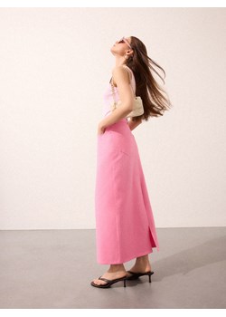 Mohito - Jeansowa spódnica maxi - różowy ze sklepu Mohito w kategorii Spódnice - zdjęcie 185640126