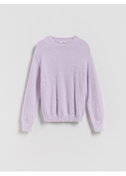 Reserved - Puszysty sweter - fioletowy ze sklepu Reserved w kategorii Swetry dziewczęce - zdjęcie 185644545