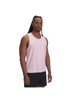 Męska koszulka do biegania Under Armour UA Launch Elite Singlet - rożowa ze sklepu Sportstylestory.com w kategorii T-shirty męskie - zdjęcie 185644725