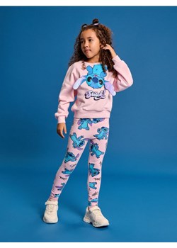 Sinsay - Bawełniane legginsy ze wzorkiem Stitch - różowy - id: 120GA-03X - marki Sinsay - 185648326 Sinsay - Bawełniane legginsy ze wzorkiem Stitch - różowy ze sklepu Sinsay w kategorii Spodnie dziewczęce - zdjęcie 185648326